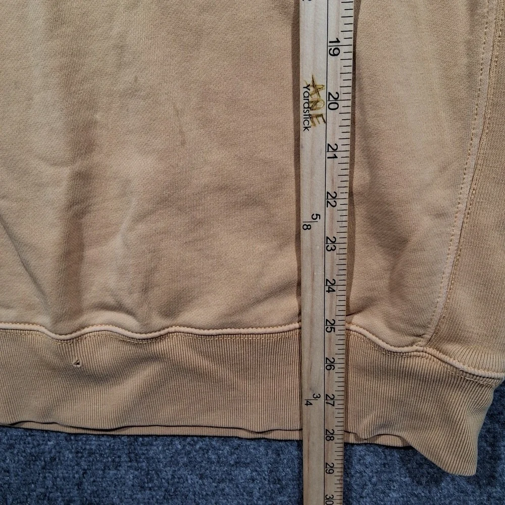 Y2K J. Crew‎ Garment-dyed french terry crewneck sweatshirt Camel  Mens MT - Picture 12 of 14